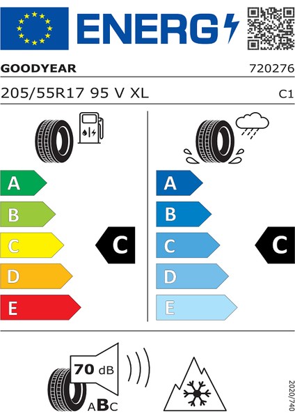 Goodyear 205/55R17 95V Wıntercommand Xl Kış Lastiği (Üretim Yılı: 2025)