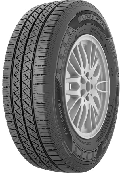 Petlas 225/70 R15 C Tl 116/114R 10PR Vanmaster + A/s Hafif Ticari Oto 4 Mevsim Lastiği (Üretim Yılı:2025)