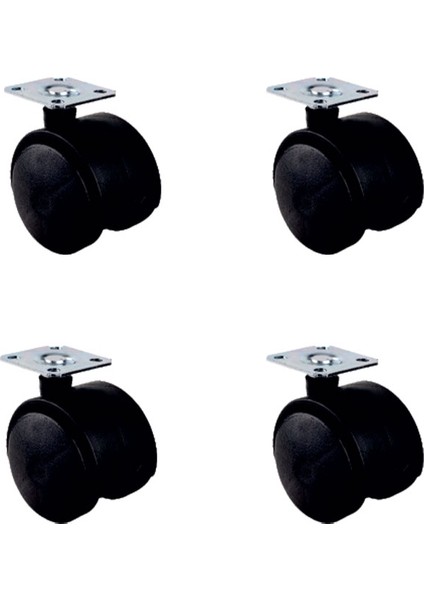 AyrStoreKüçük Plastik Tablalı Teker - 40 mm HKS101 - 4 Adet