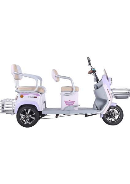AroraFelix New Elektrikli 3 Tekerlekli Moped Geniş Koltuk