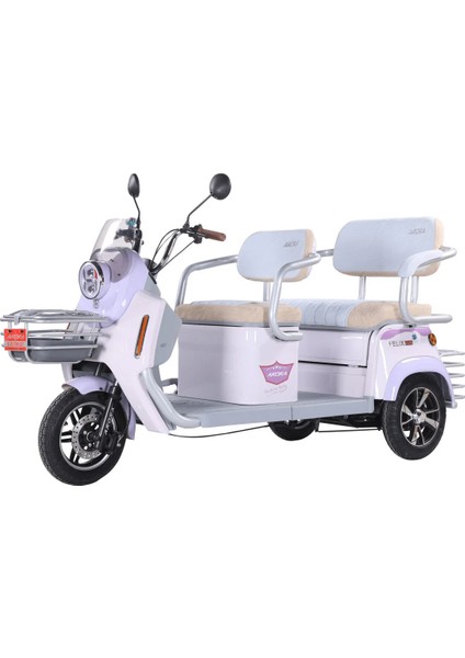 AroraFelix New Elektrikli 3 Tekerlekli Moped Geniş Koltuk